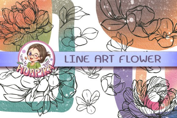 Download Abstract Line Art Flower Pattern - Abstract line art Collection