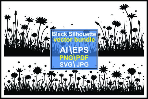 Download Silhouettes of Grass, Flowers and Herbs - Herbs Collection